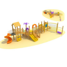 New Design Hölzerne Kinder spielen Outdoor Spielplatz zum Verkauf